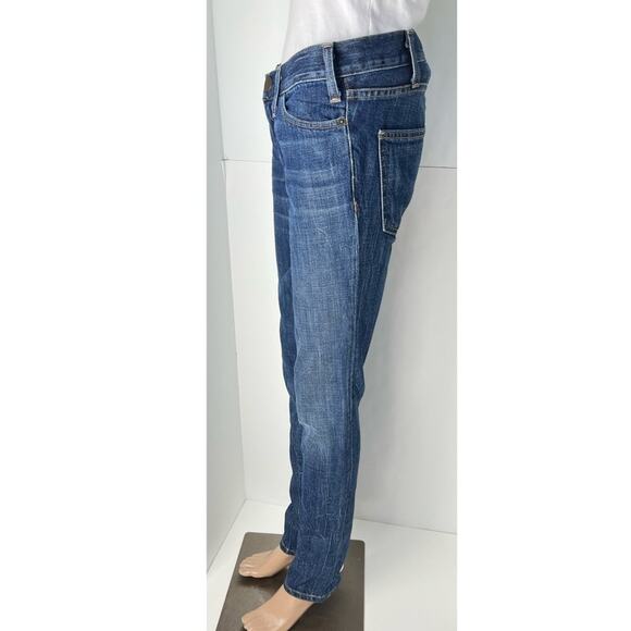 Current/Elliott Women's The Skinny High Low Jeans Medium Wash - Picture 3 of 11